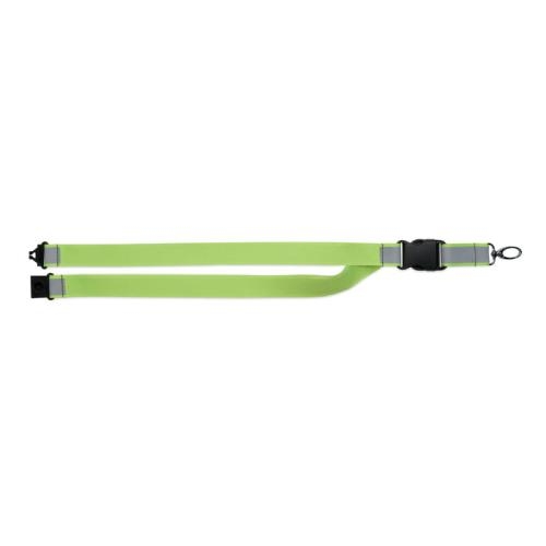 RPET lanyard reflecterend Tosee neon yellow