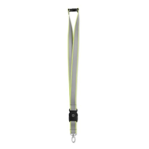 RPET lanyard reflecterend Tosee neon yellow