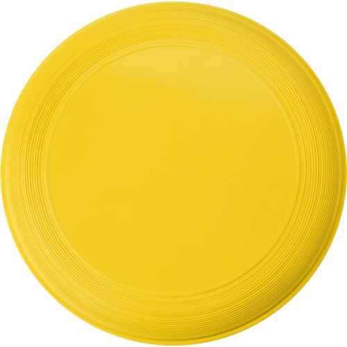 Frisbee met ringen stapelbaar geel