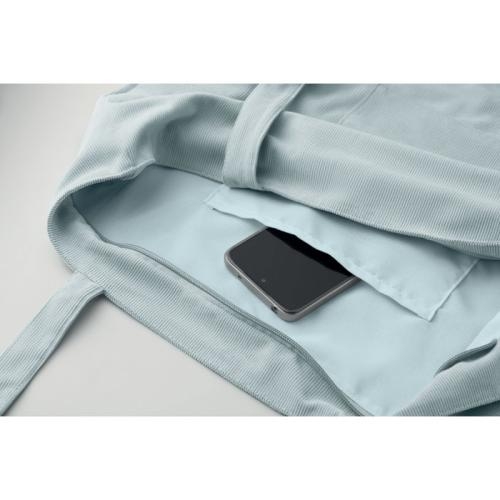 Grote corduroy boodschappentas Cordy-G babyblauw