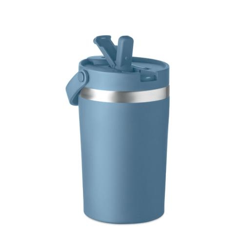 Dubbelwandige beker 350 ml Cozycup petrol