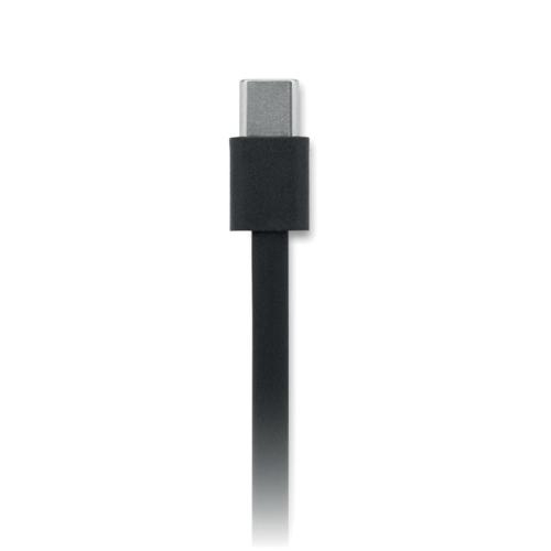 Uittrekbare oplaadkabel 100W Linea 100 zwart