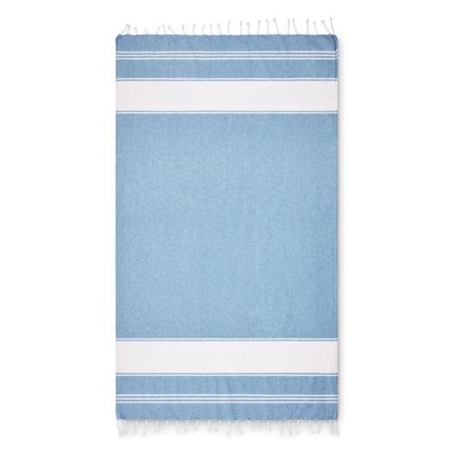 Strandtas met hamamdoek Hummum turquoise