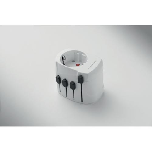 3-polige wereldstekker SKROSS® PRO wit