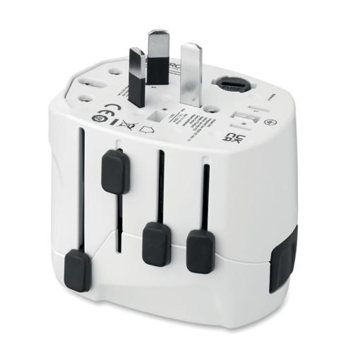 3-polige wereldstekker SKROSS® PRO wit