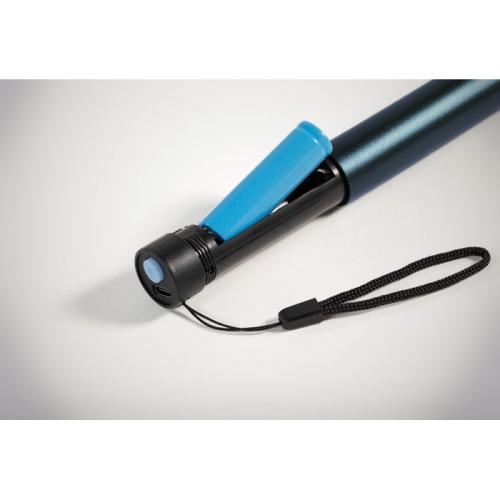 Aluminium oplaadbare zaklamp Lumezo navy