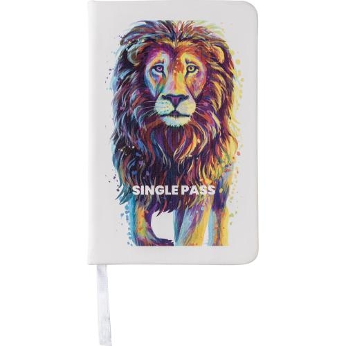 Full colour A6-notitieboekje Dita blauw