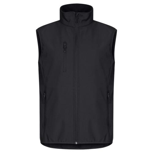 Classic softshell vest zwart,2xl