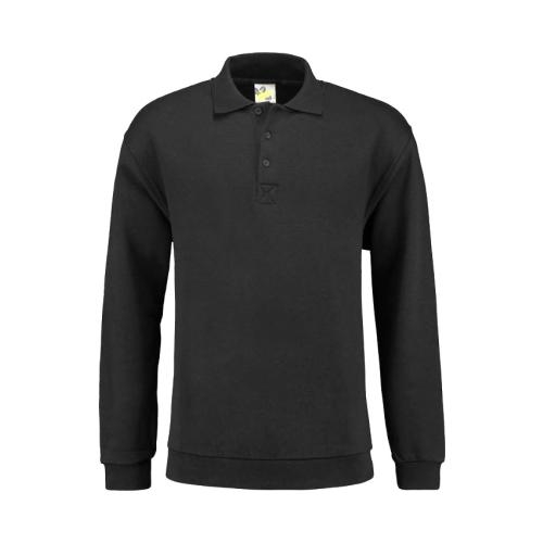 Lemon & Soda polo sweater unisex donkergrijs,2xl