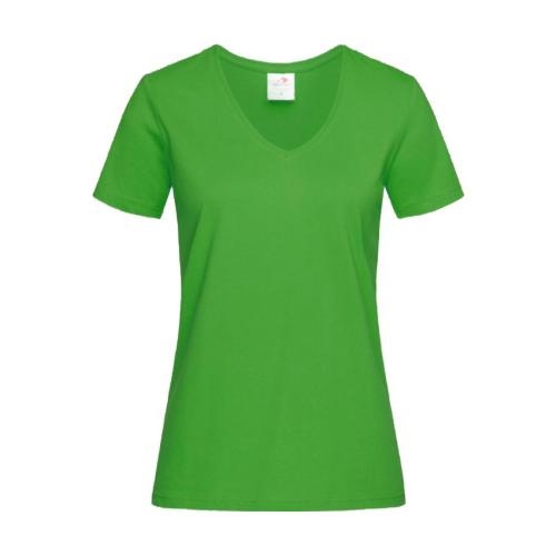 Stedman Classic V-hals dames T-shirt kelly green,2xl