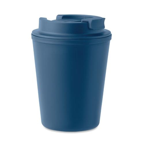 Gerecyclede PP-beker 300 ml Tridus blauw