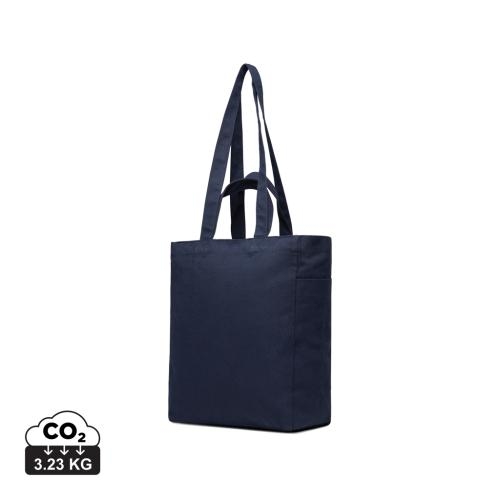 Gerecyclede canvas tas met ritssluiting donkerblauw