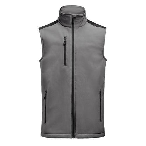 Prime Softshell bodywarmer heren staalgrijs/zwart,2xl