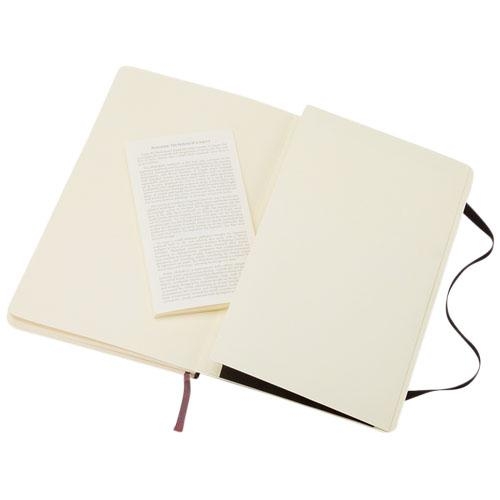 Moleskine classic L soft cover gelinieerd notitieboek zwart