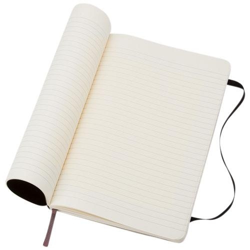 Moleskine classic L soft cover gelinieerd notitieboek zwart
