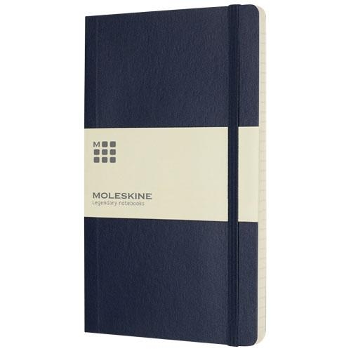 Moleskine classic L soft cover gelinieerd notitieboek sapphire