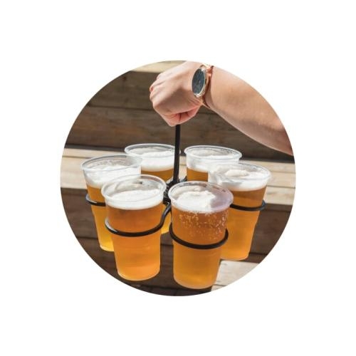 Cupkeeper - Bekerhouder voor festivals zwart
