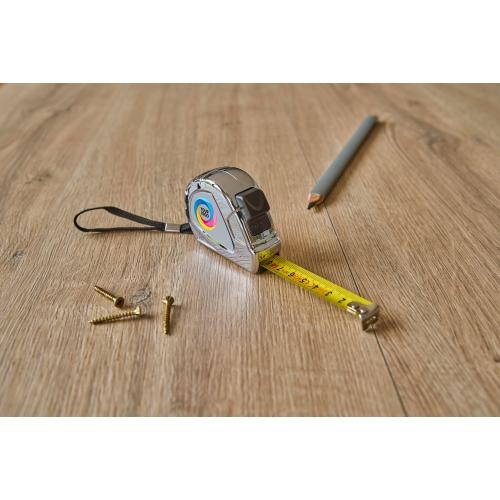 Rolmaat 5 meter zilver