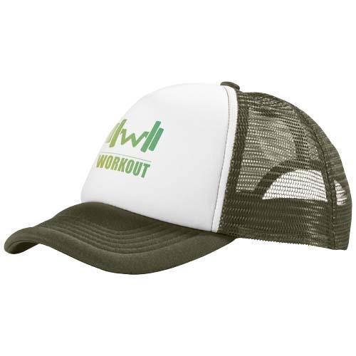 Trucker 5 panel cap bosgroen