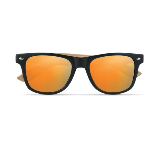Bamboe zonnebril California oranje