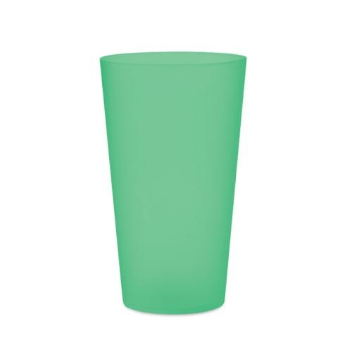 Frosted PP cup 550 ml Festa cup transparant groen