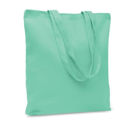 Stevige canvas boodschappentas Rassa coloured mint green