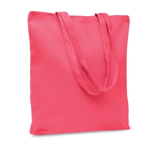 Stevige canvas boodschappentas Rassa coloured fuchsia