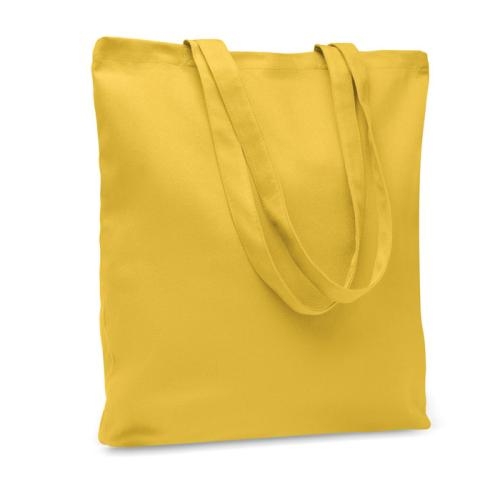 Stevige canvas boodschappentas Rassa coloured geel