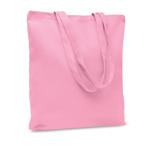 Stevige canvas boodschappentas Rassa coloured baby pink