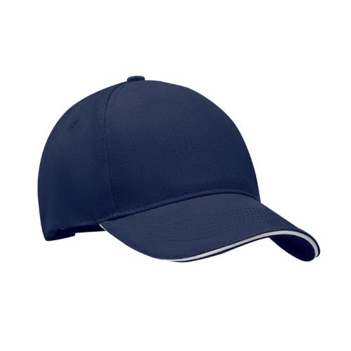 Katoenen baseball cap Singa blauw/wit