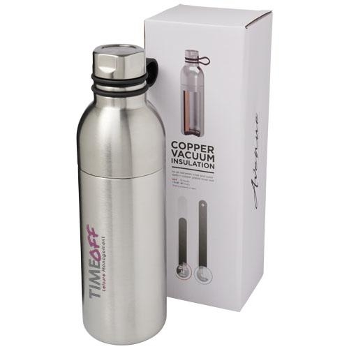 Koln 590 ml koperen vacuümgeïsoleerde drinkfles zilver