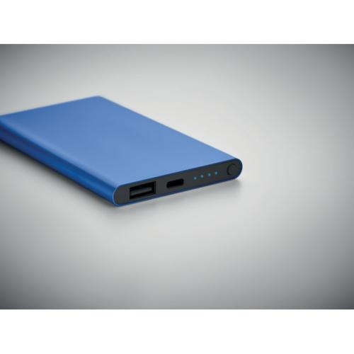 4000 mAh powerbank Type C Powerflat c royal blue
