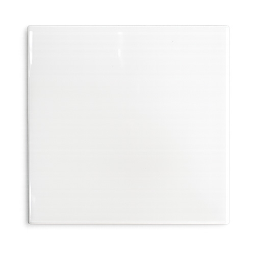 Tegeltje met logo 15x15 cm wit
