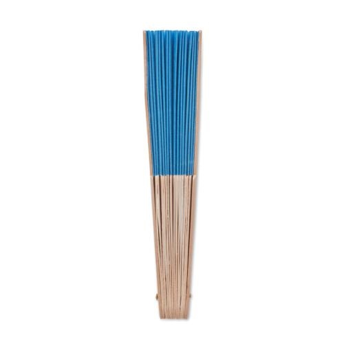 Houten waaier Fanny | polyester doek royal blue