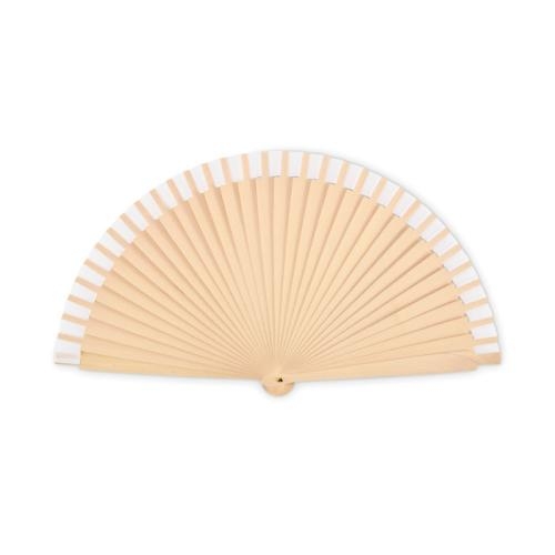 Houten waaier Woodfan wit