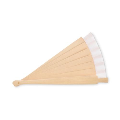 Houten waaier Woodfan wit