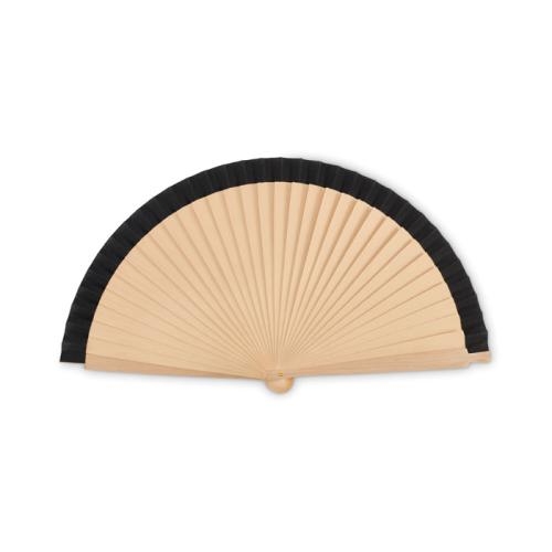 Houten waaier Woodfan zwart