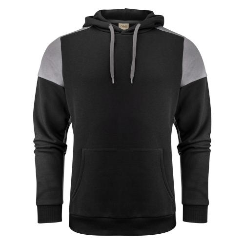 Prime Hoodie Unisex zwart/staalgrijs,xl