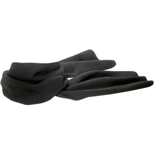 Polyester fleece sjaal zwart