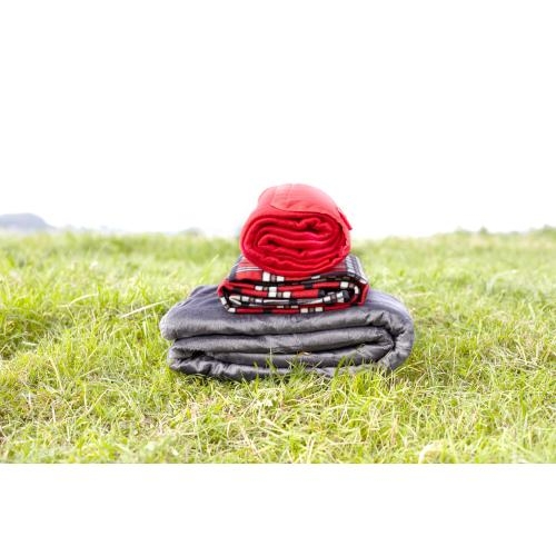 Luxe huisdeken, micromink met sherpa rood