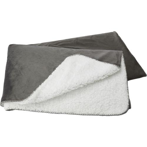 Luxe huisdeken, micromink met sherpa rood