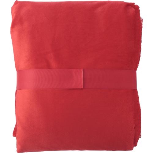 Luxe huisdeken, micromink met sherpa rood