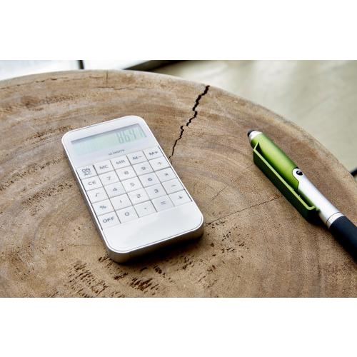Calculator in vorm van telefoon, 10-digits wit