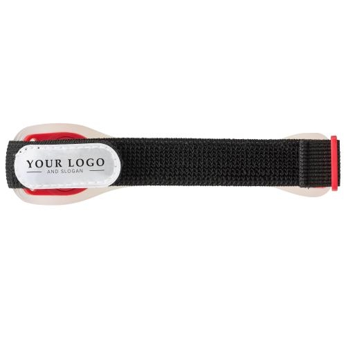 Siliconen armband met twee LED lampen blauw
