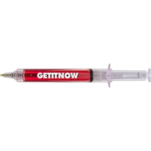 Balpen injectiespuit rood