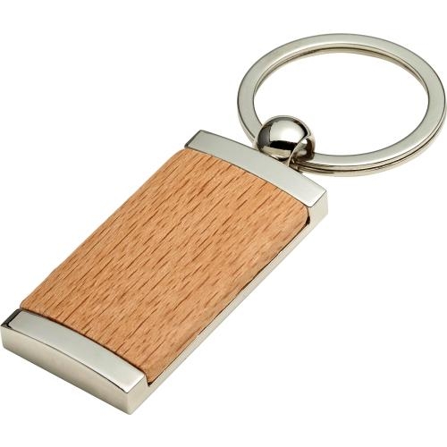 Houten sleutelhanger Stijlvol bruin