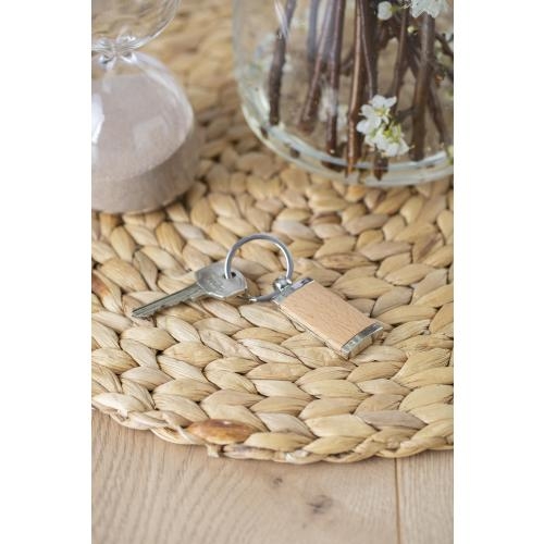 Houten sleutelhanger Stijlvol bruin