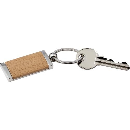 Houten sleutelhanger Stijlvol bruin