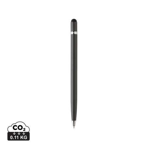 Metalen touchpen Simplistic donkergrijs