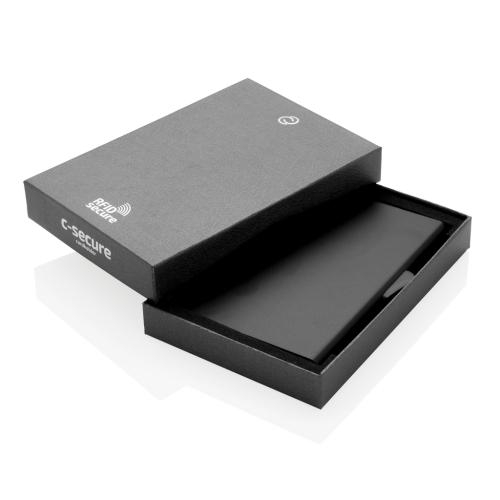 C-Secure aluminium RFID kaarthouder zwart